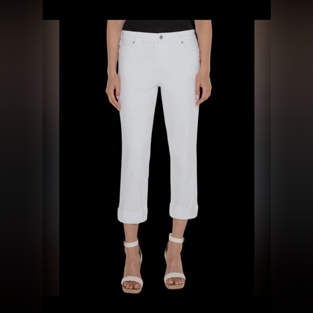 Liverpool Women's Eco Charlie Cropped Jeans in White